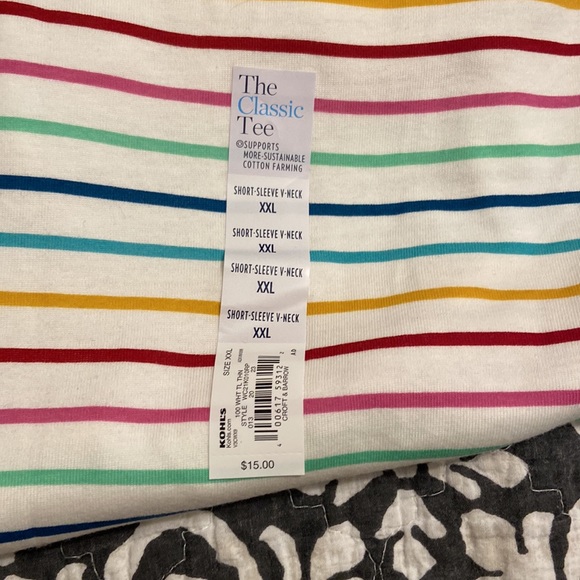 Croft and Barrow Short Sleeve VNeck - Picture 4 of 4